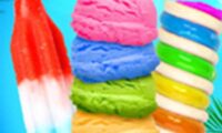 Rainbow Ice Cream And Popsicles – Icy Dessert Make